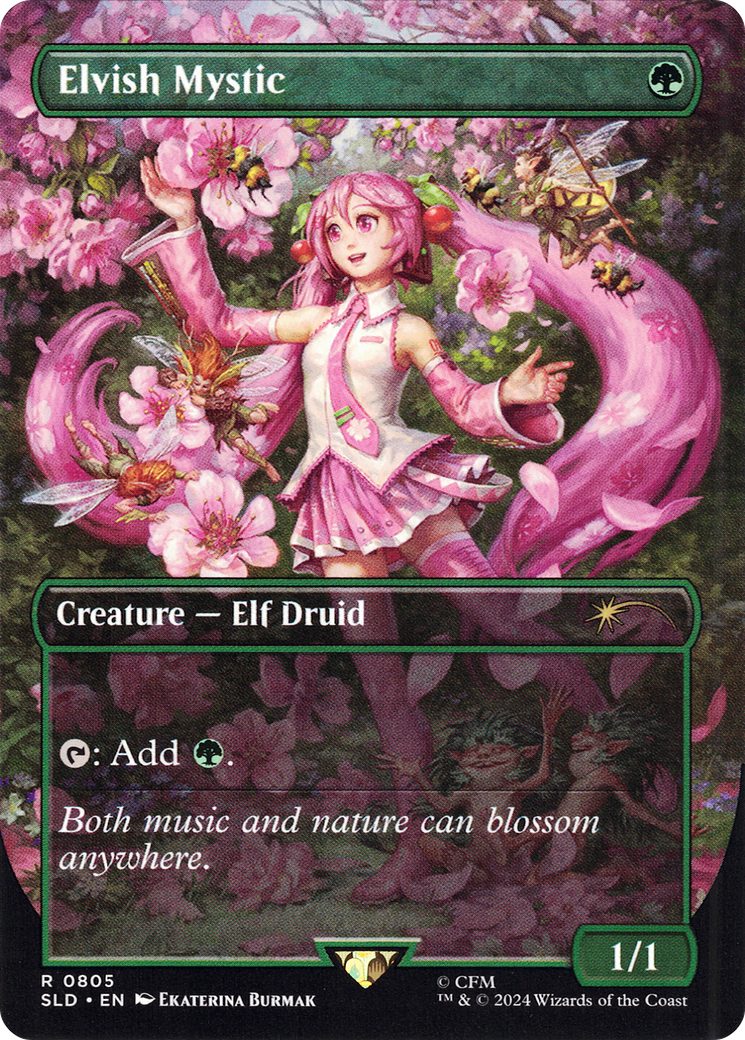Elvish Mystic (0805) (Borderless)