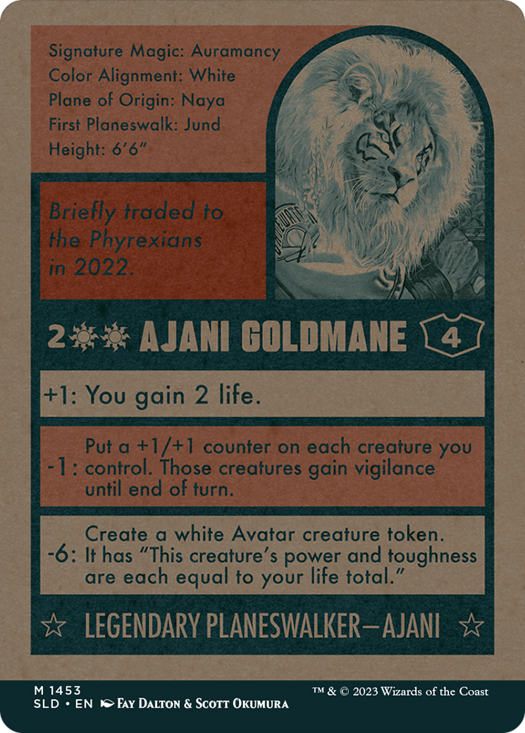 Ajani Goldmane (1453) (Reversible) (Showcase) (SLD)