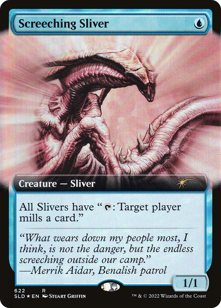 Screeching Sliver (622) (Extended Art) - Foil
