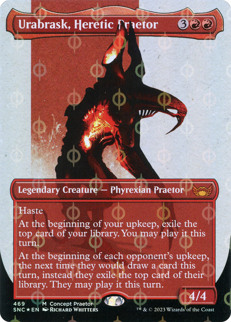 Urabrask, Heretic Praetor (469) (Borderless) - Compleat Foil