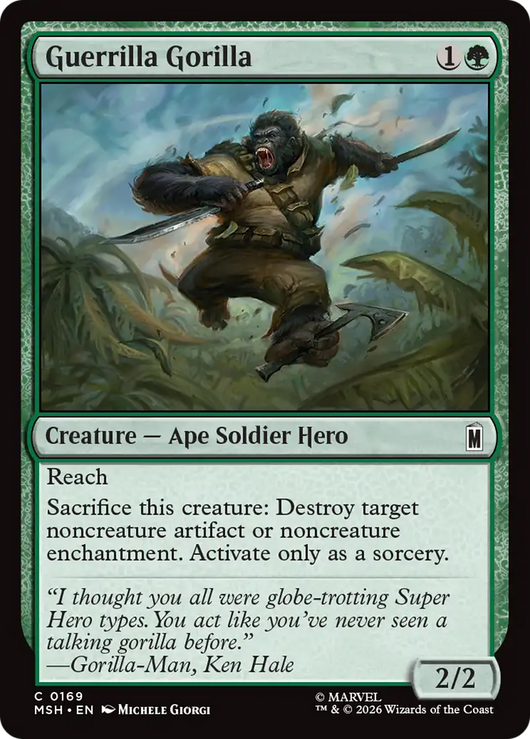 Guerrilla Gorilla (MSH) - Foil
