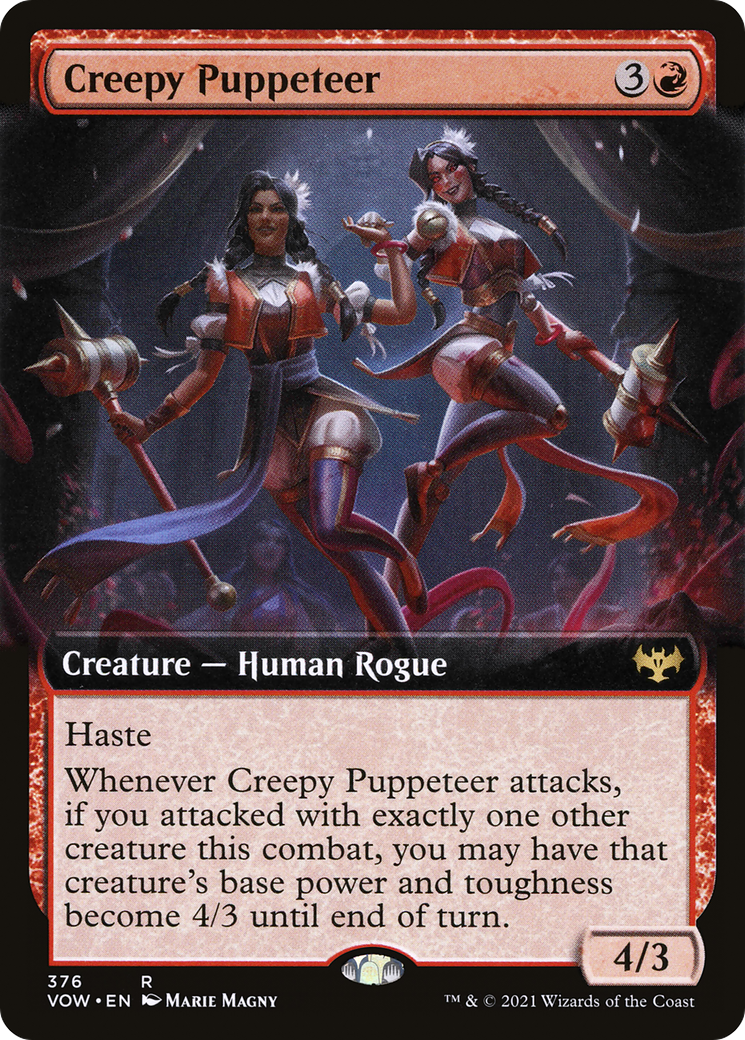 Creepy Puppeteer (376) (Extended Art) - Foil