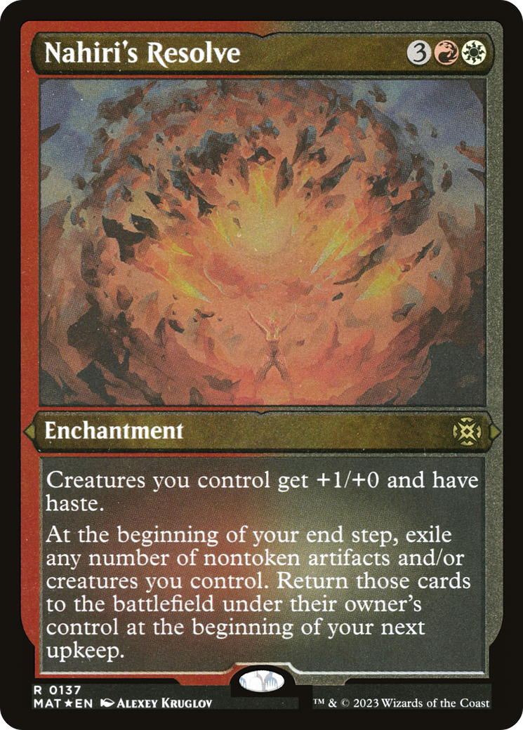 Nahiri's Resolve (0137) - Foil Etched