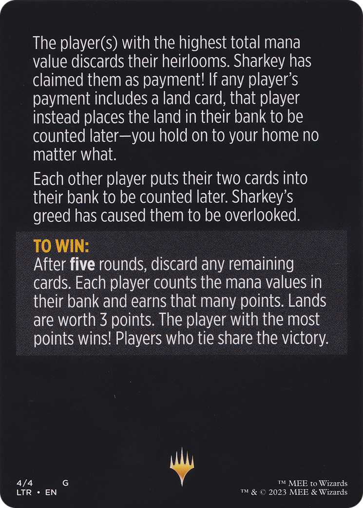 Magic Minigame: Sharkey's Tithe (TTLR)