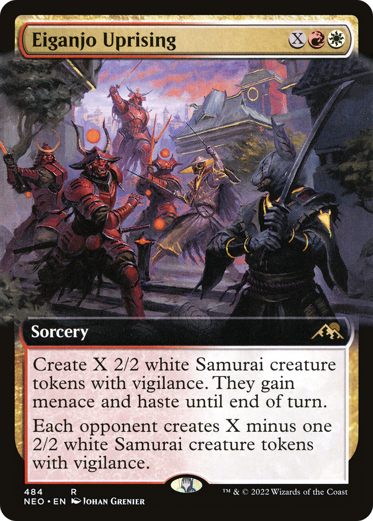 Eiganjo Uprising (484) (Extended Art) - Foil