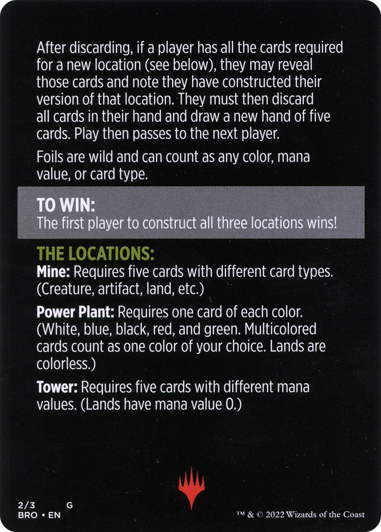 Magic Minigame: Urza's Blueprints (MBRO)