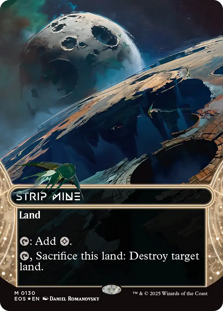 Strip Mine (0130) (Borderless) - Galaxy Foil