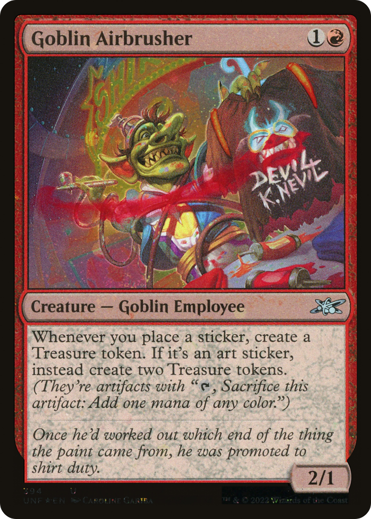 Goblin Airbrusher (394) - Galaxy Foil