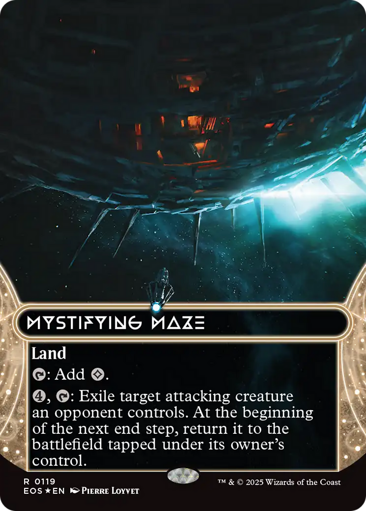 Mystifying Maze (0119) (Borderless) - Galaxy Foil