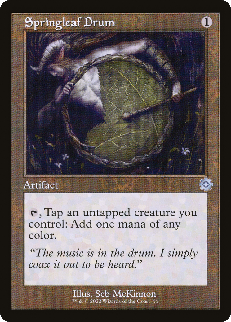 Springleaf Drum (055) (Retro Frame) - Foil