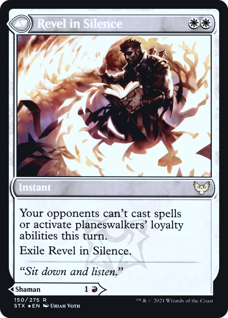 Flamescroll Celebrant // Revel in Silence (150) (Prerelease) (PSTX) - Foil