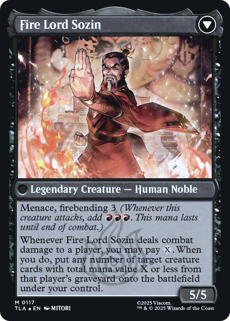 The Rise of Sozin // Fire Lord Sozin (0117) (Prerelease) (PTLA) - Foil
