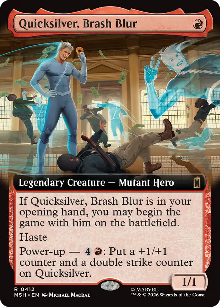 Quicksilver, Brash Blur (0412) (Extended Art) (MSH) - Foil