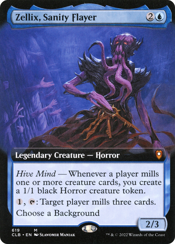 Zellix, Sanity Flayer (619) (Extended Art) - Foil