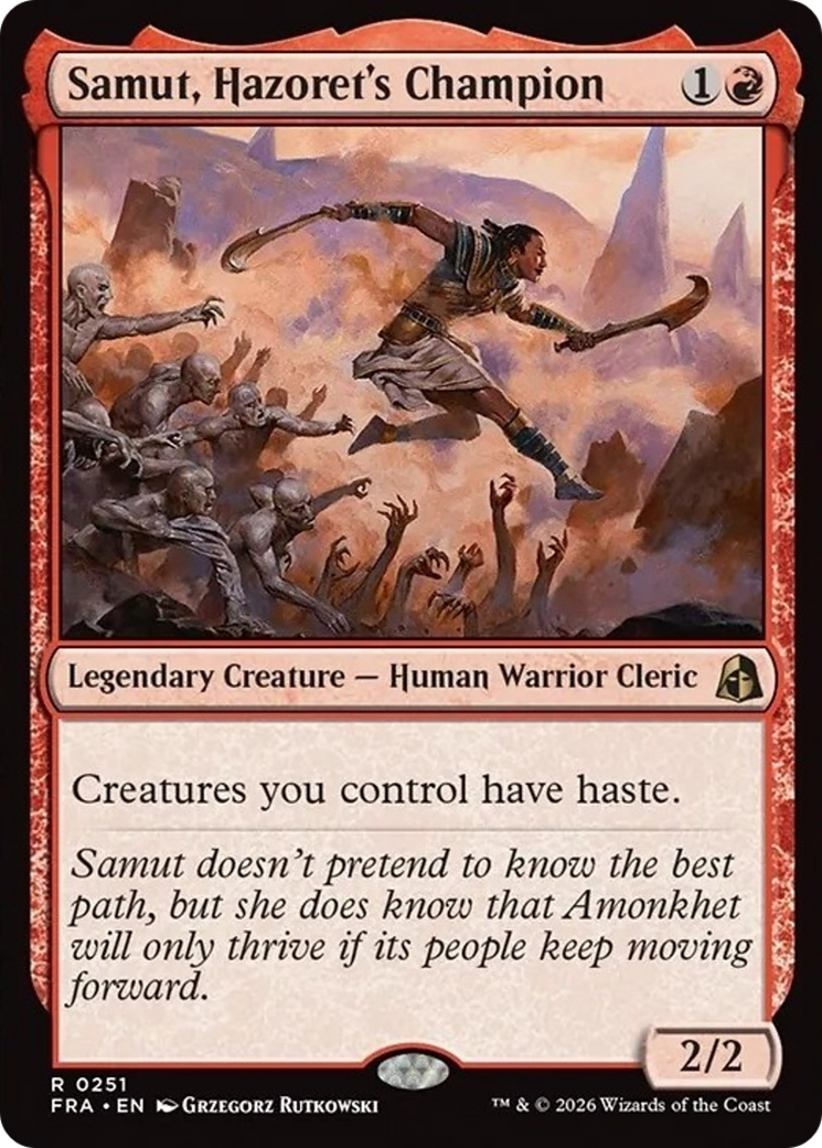 Samut, Hazoret's Champion (FRA) - Foil