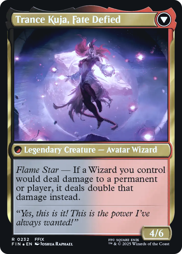 Kuja, Genome Sorcerer // Trance Kuja, Fate Defied (0232) (Prerelease) (PFIN) - Foil