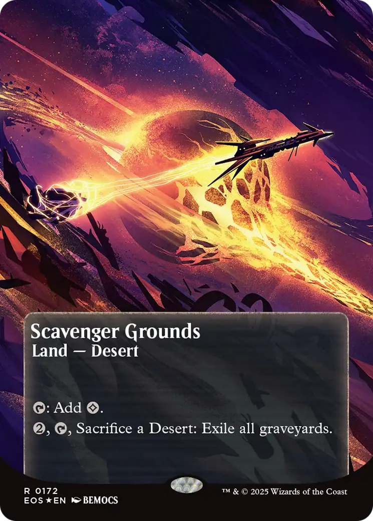 Scavenger Grounds (0172) (Borderless) - Galaxy Foil