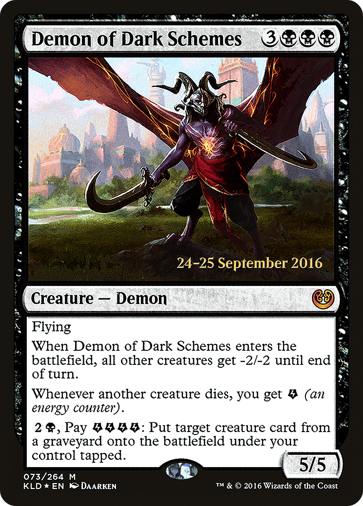 Demon of Dark Schemes (073) (Prerelease) - Foil