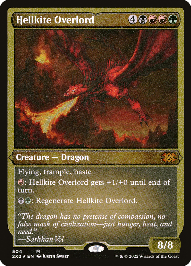 Hellkite Overlord - Foil Etched