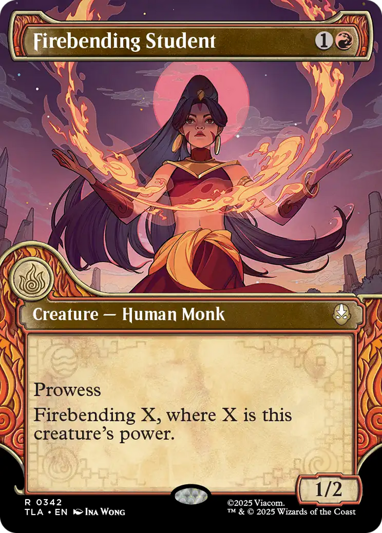Firebending Student (0342) (Elemental Frame) - Foil tla
