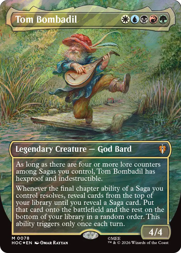 Tom Bombadil (0078) (Borderless) (HOC) - Surge Foil
