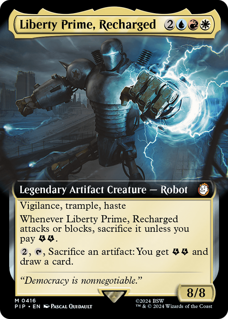 Liberty Prime, Recharged (0416) (Extended Art) - Foil