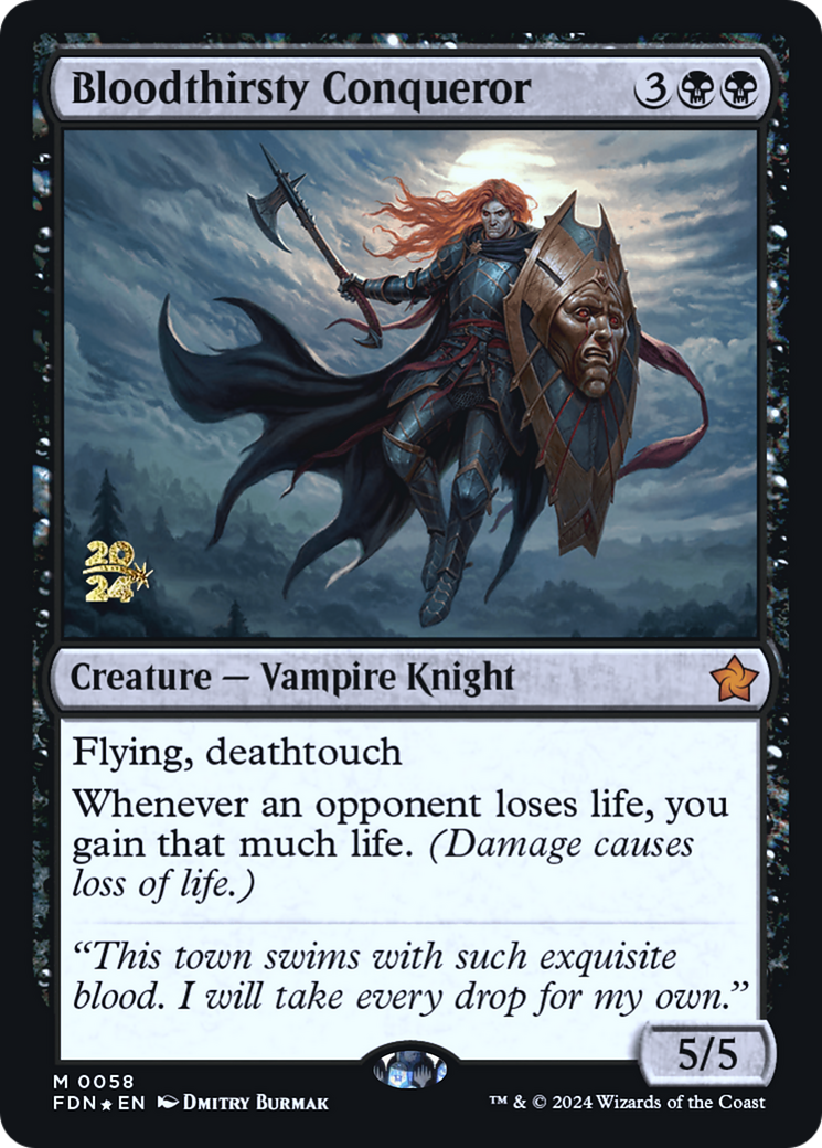 Bloodthirsty Conqueror (0058) (Prerelease) - Foil
