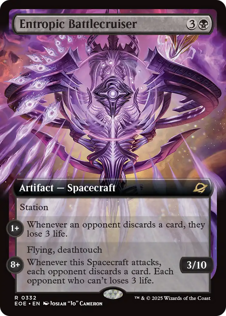 Entropic Battecruiser (0332) (Extended Art) - Foil