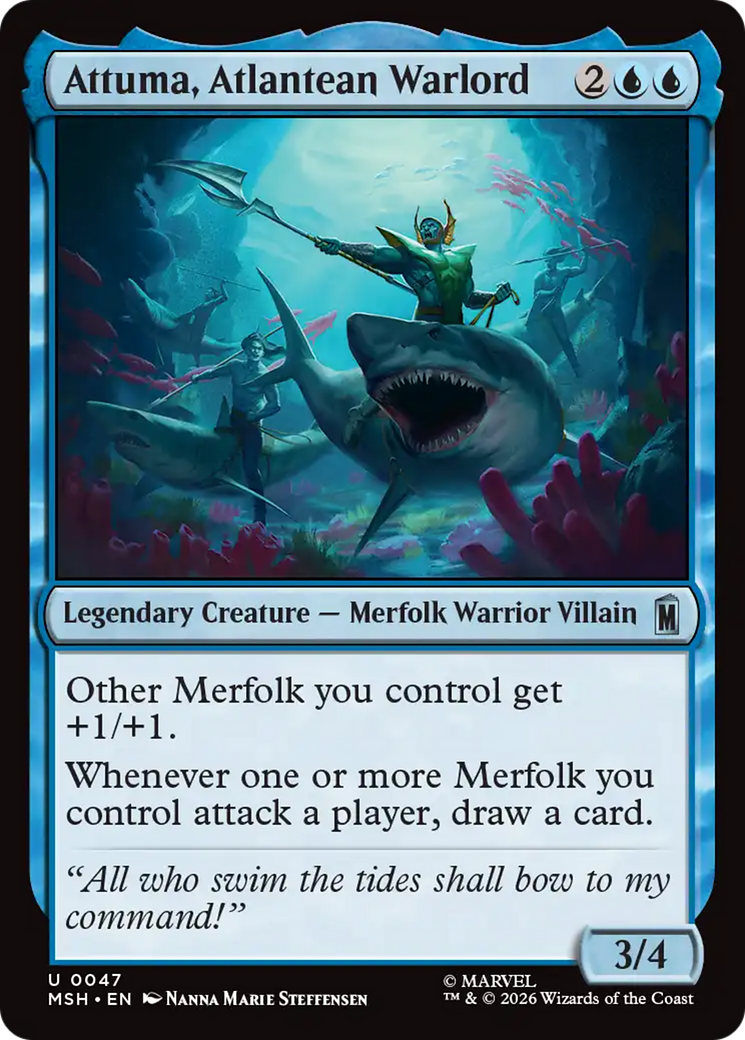 Attuma, Atlantean Warlord (0047) (MSH) - Foil