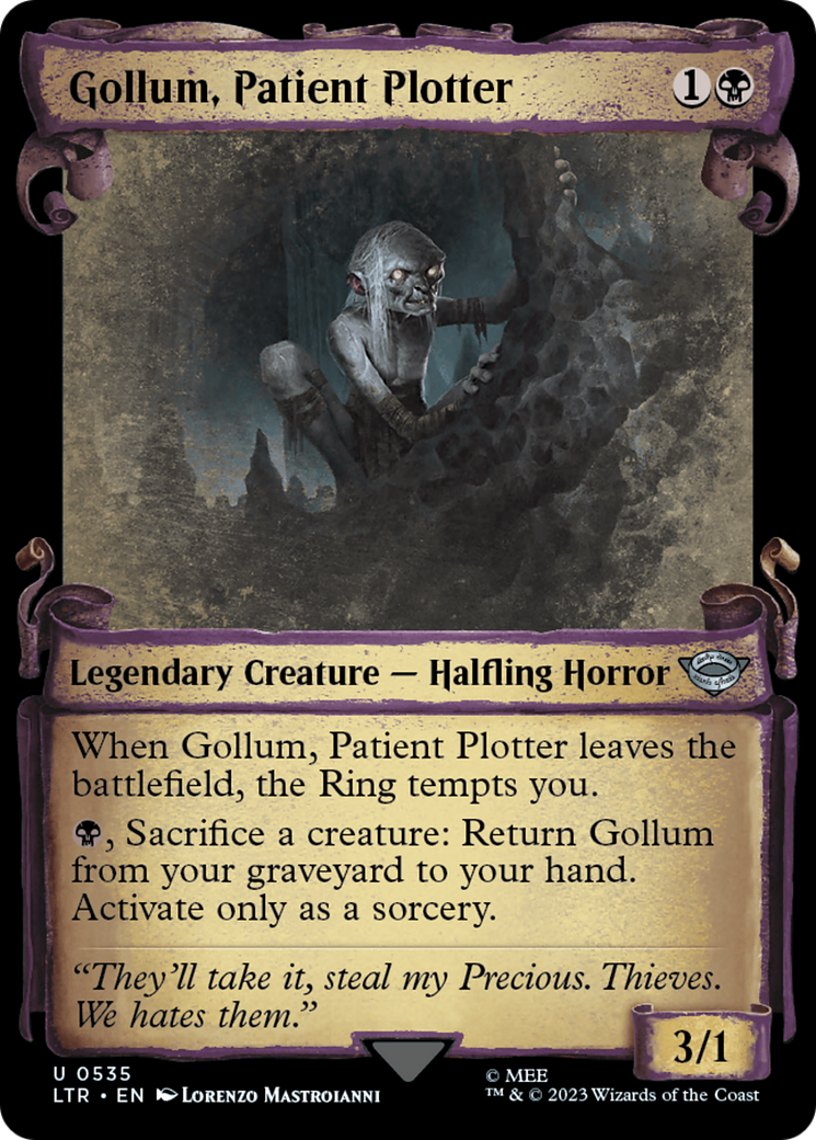 Gollum, Patient Plotter (0535) (Showcase) - Silver Foil