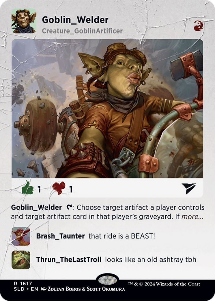 Goblin Welder (1617) (Showcase) - Rainbow Foil