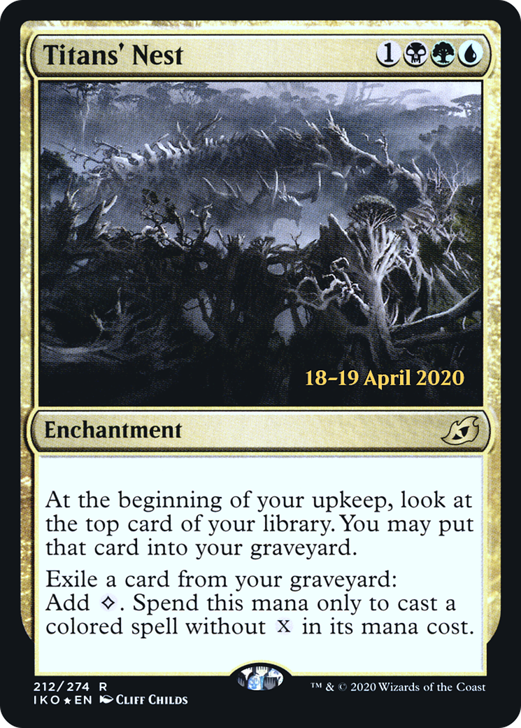Titans' Nest (212) (Prerelease) - Foil
