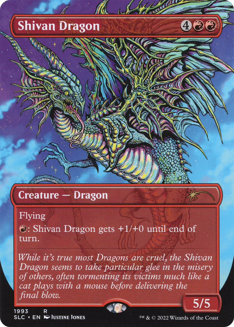 Shivan Dragon (1993) (Borderless) - Foil