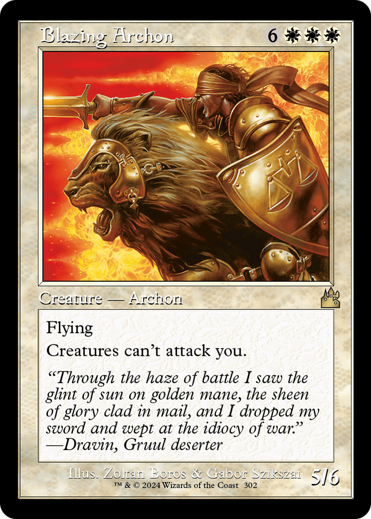 Blazing Archon (0302) (Retro Frame) - Foil
