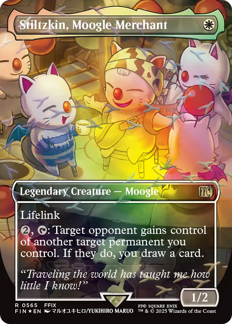 Stiltzkin, Moogle Merchant (0565) (Borderless) - Chocobo Track Foil fin