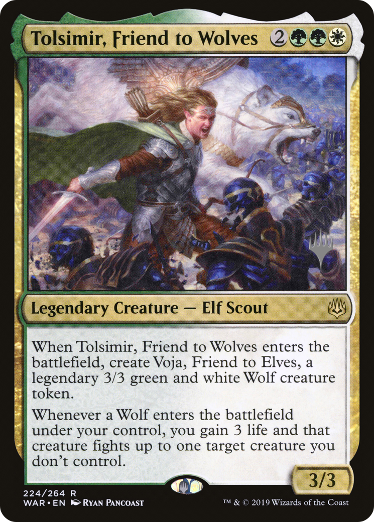 Tolsimir, Friend to Wolves (224) (Promo Pack) - Foil