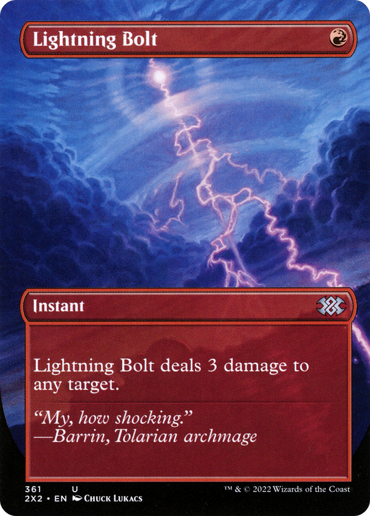 Lightning Bolt (361) (Borderless) - Foil