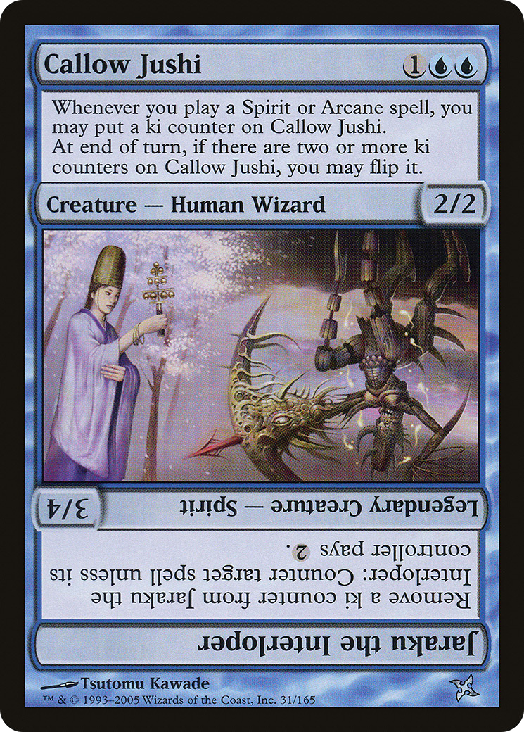 Callow Jushi // Jaraku the Interloper - Foil
