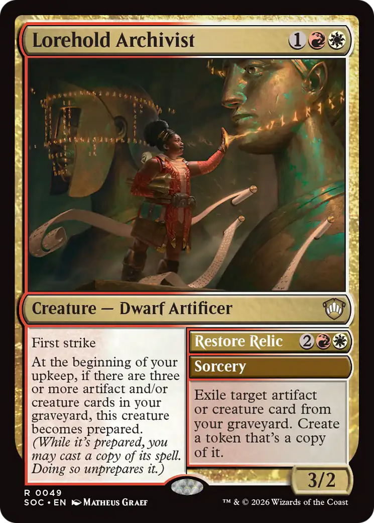 Lorehold Archivist // Restore Relic (SOC)