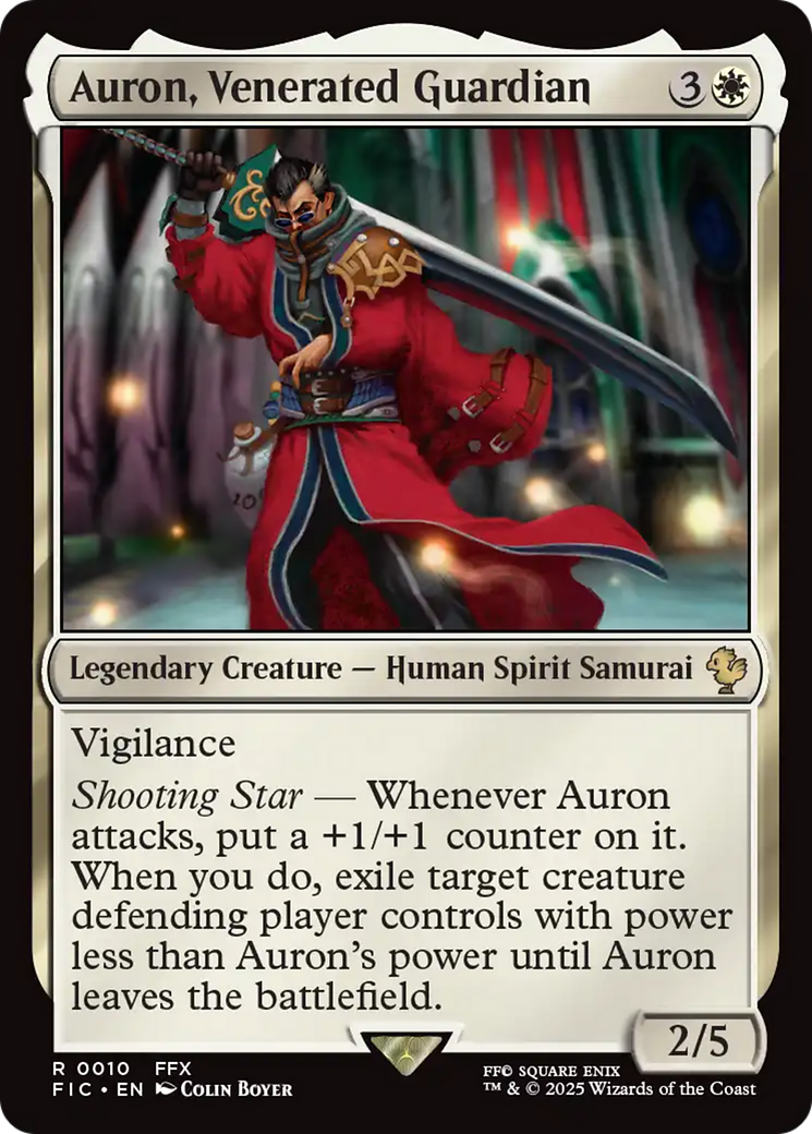 Auron, Venerated Guardian - Surge Foil