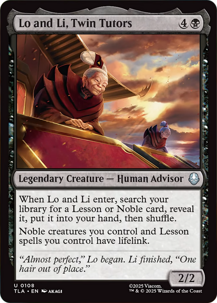 Lo and Li, Twin Tutors - Foil tla