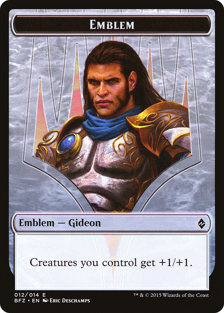 Gideon, Ally of Zendikar Emblem (012)