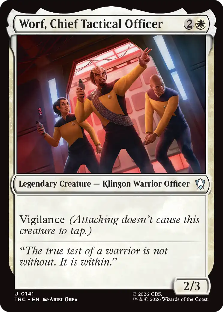 Worf, Chief Tactical Officer (TRC) - Surge Foil