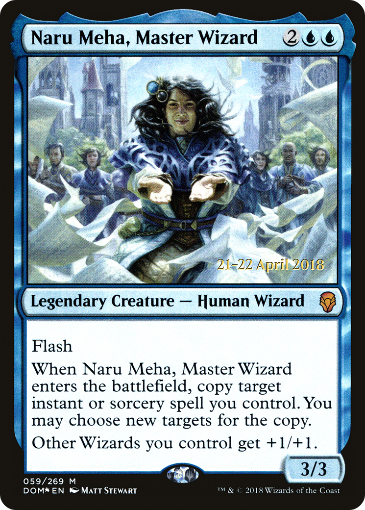 Naru Meha, Master Wizard (059) (Prerelease) - Foil