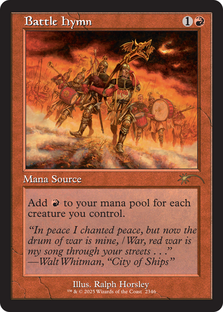 Battle Hymn (2346) (Retro Frame) (SLD)