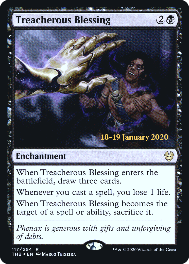 Treacherous Blessing (117) (Prerelease) - Foil