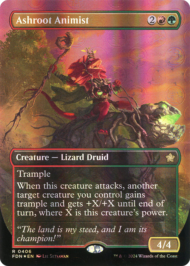 Ashroot Animist (0406) (Borderless) - Mana Foil