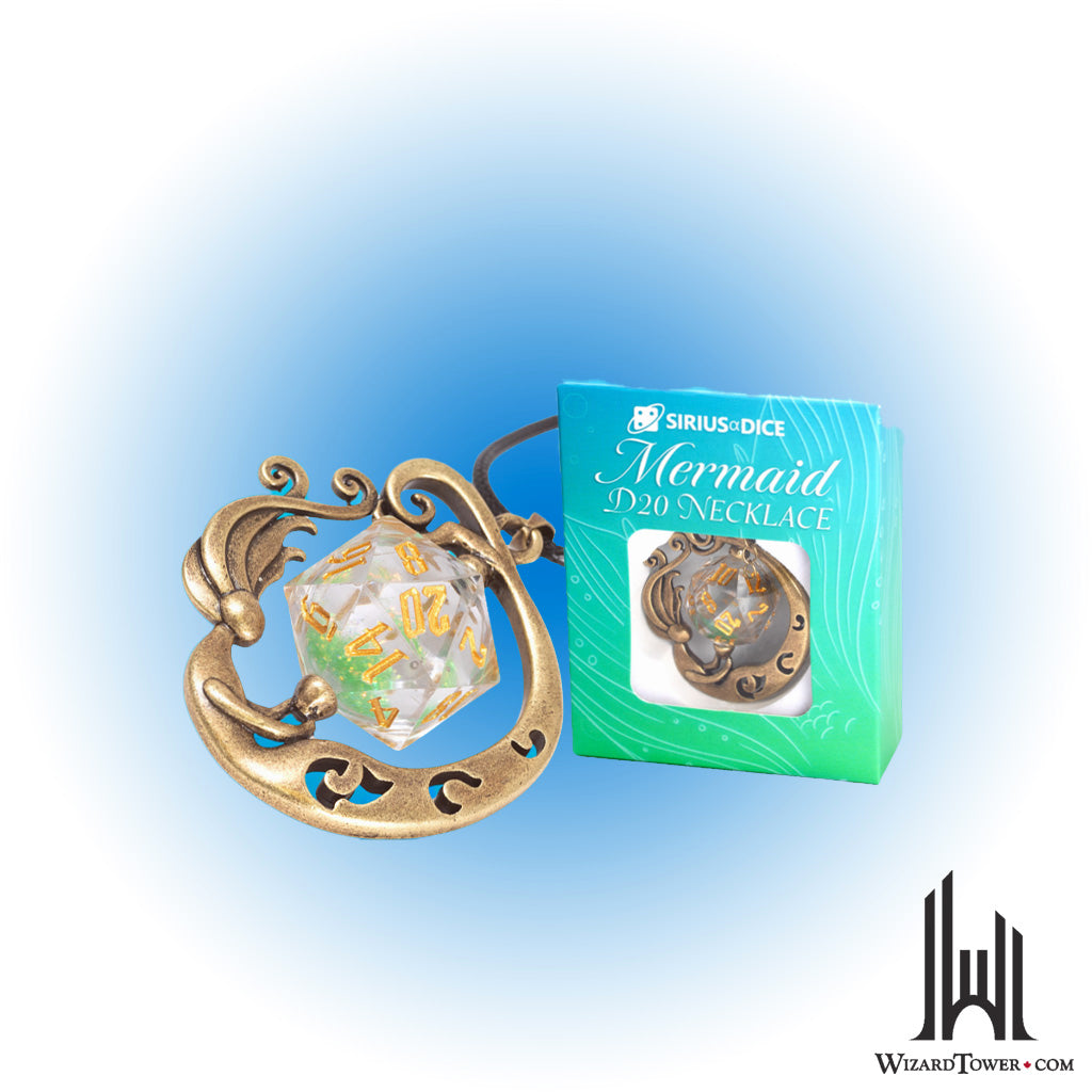 Individual Dice - Mermaid Necklace d20