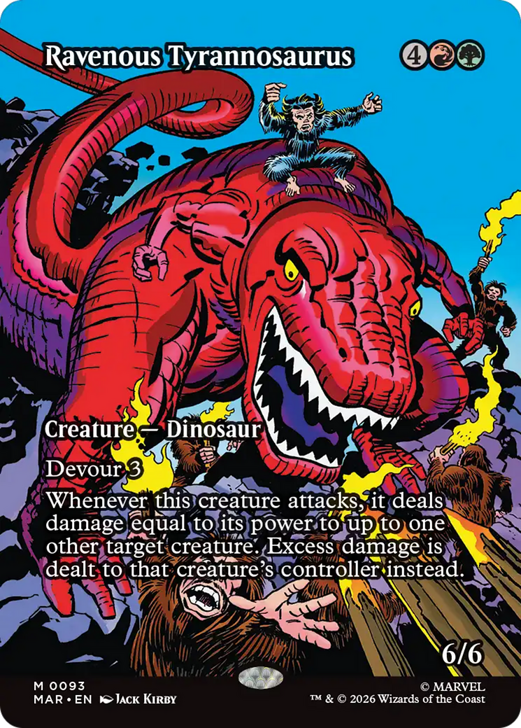 Ravenous Tyrannosaurus (0093) (Borderless) (MAR) - Foil