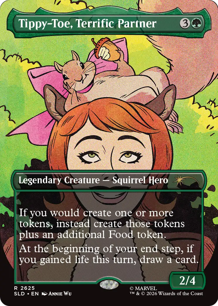 Tippy-Toe, Terrific Partner (2625) (Borderless) (SLD) - Foil